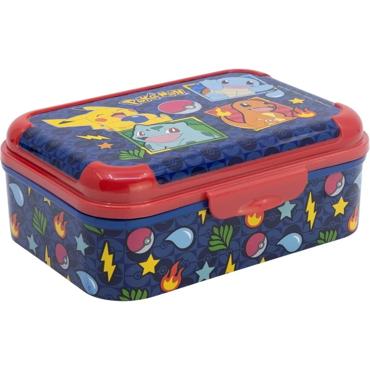 Pokemon Lunchbox Blue Team Brotdose Kinder Pausenbox für Alltag Schule und unterwegs – Bild 1