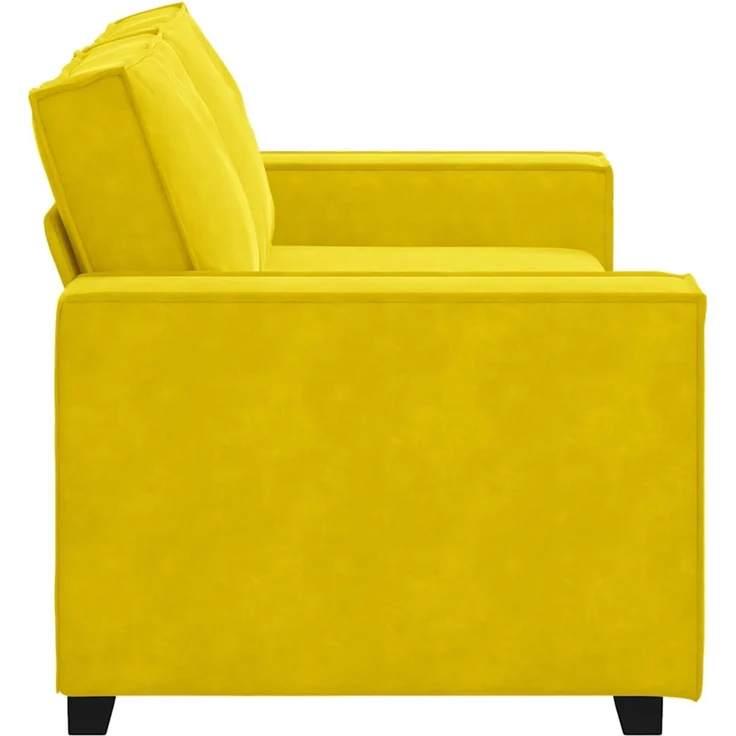 vidaXL 2-Sitzer-Sofa Gelb 180x78x84 cm Samt 4105026 – Bild 4