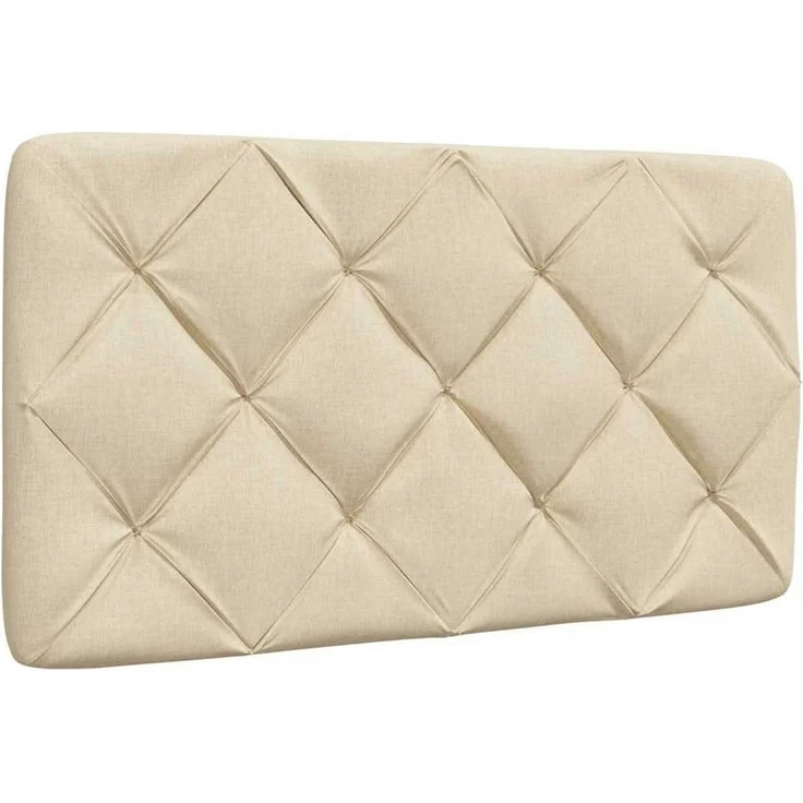 vidaXL Bett Kopfteil-Kissen Creme 80 cm Stoff (1-tlg) – Bild 5