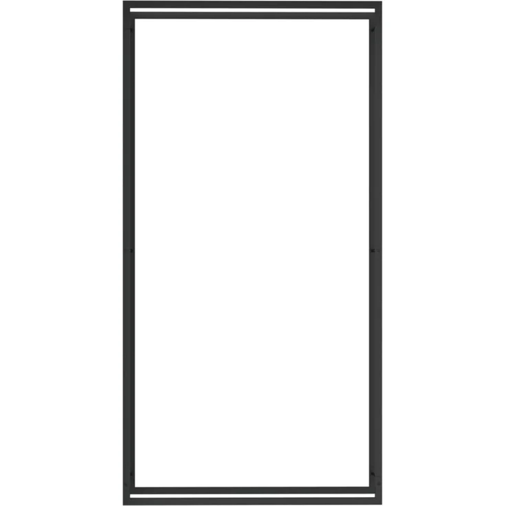 vidaXL Brennholzregal Mattschwarz 110x28x214 cm Stahl 350311 – Bild 2