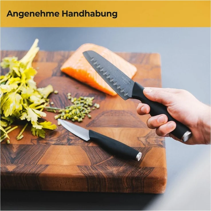 SILBERTHAL Messer-Set Keramikmesser 3er Set Schwarz (3-tlg) – Bild 3