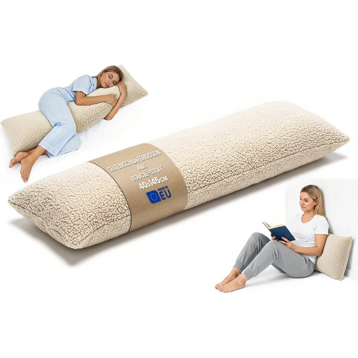 Totsy Baby Seitenschläferkissen Schwangerschaftskissen 40x145 cm - Kuschelkissen Schlafkissen – Bild 1