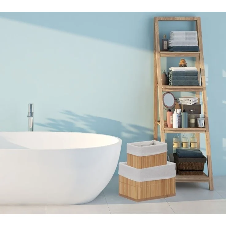 Aufbewahrungskorb Bambus 6er Set – Bild 2