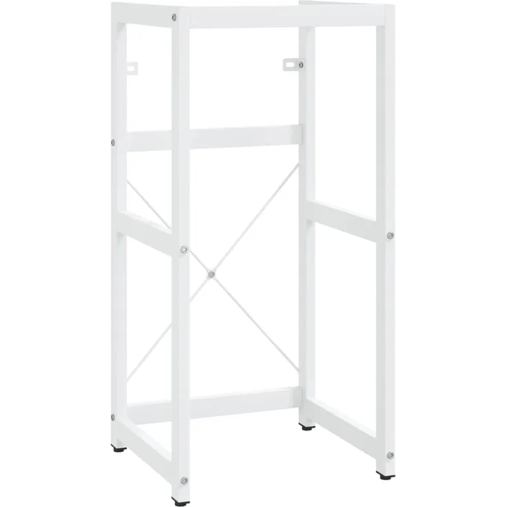 vidaXL Badezimmer Waschtischgestell Weiß 40x38x83 cm Eisen 338496