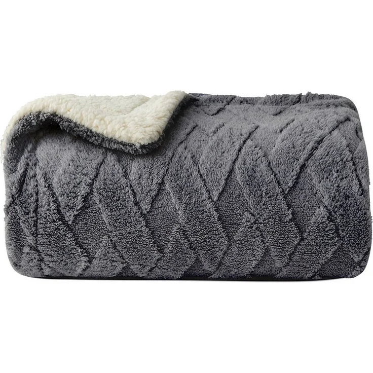 Wohndecke MT09, KEAYOO, Sherpa Fleece Warm Decke Kuscheldecken für Bett, Sofa und Couch – Bild 5