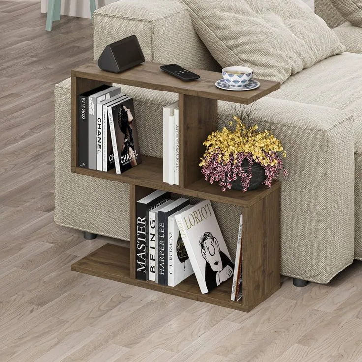 Decortie Beistelltisch Homemania, Modern Seite Ende Beistelltisch, Couchtisch, 60 x 19,5 x 60 cm