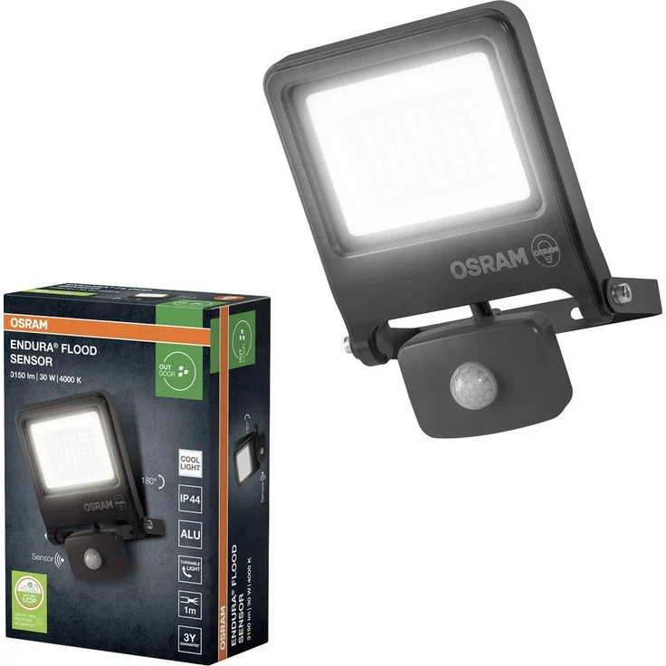 Osram Außenleuchte ENDURA Flood Sensor 30W PCR dunkelgrau kaltweiß – Bild 3