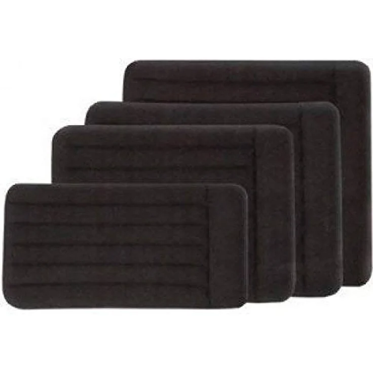Intex Luftbett 66768 Luftbett "PillowRest Classic" blau 137x191x23cm, wasserfeste, beflockte Oberseite – Bild 4
