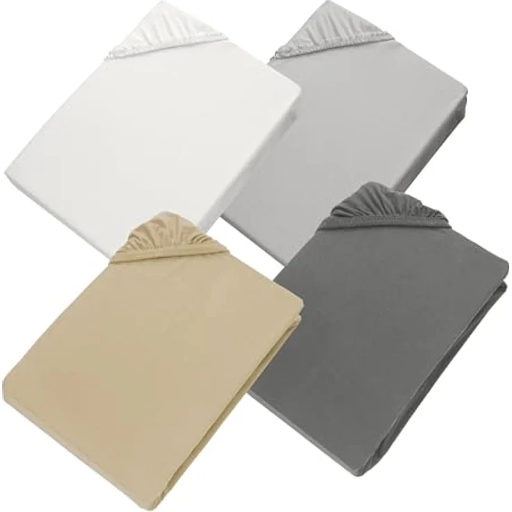 Esprit Spannbettlaken PREMIUM Spannbettlaken, 95% Baumwolle, 5% Elasthan, Gummizug: rundum, (1 Stück), 100 x 200 cm in Weiss – Bild 10