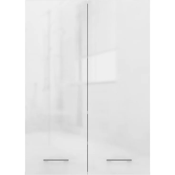ibonto WASCHMASCHINENUMBAUSCHRANK ANTHRAZIT laminierter Spanplatte 64x90x30cm (H 90 x T 30 x B 64 cm) – Bild 1