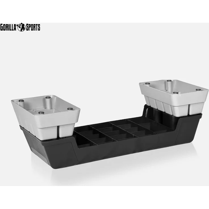GORILLA SPORTS Stepper Höhenverstellbar (3 Stufen), Rutschfest, bis 200/300 kg, Grau-Schwarz – Bild 4