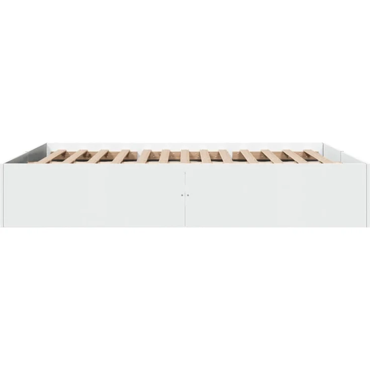 vidaXL Bettgestell Weiß 150x200 cm Holzwerkstoff 3281007 – Bild 5