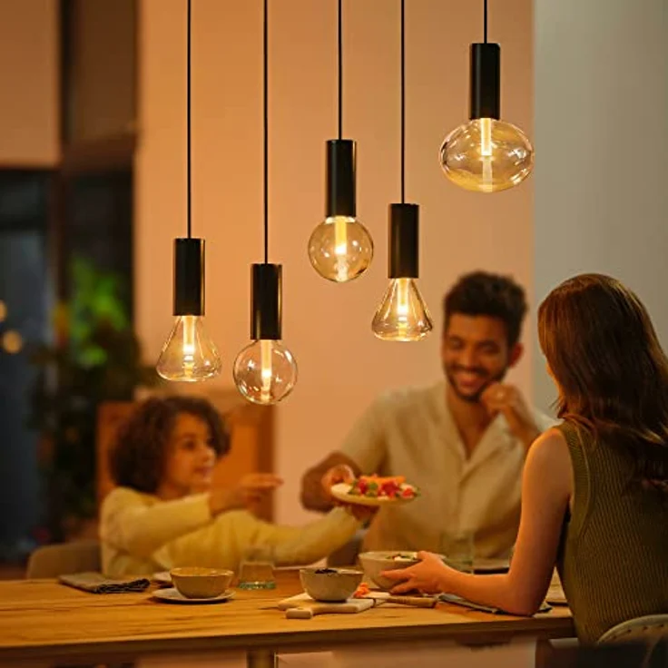 Philips Hue Pendel E27-Fassung, einflammig, zylindrisch, schwarz, ideal für moderne Innenräume – Bild 8