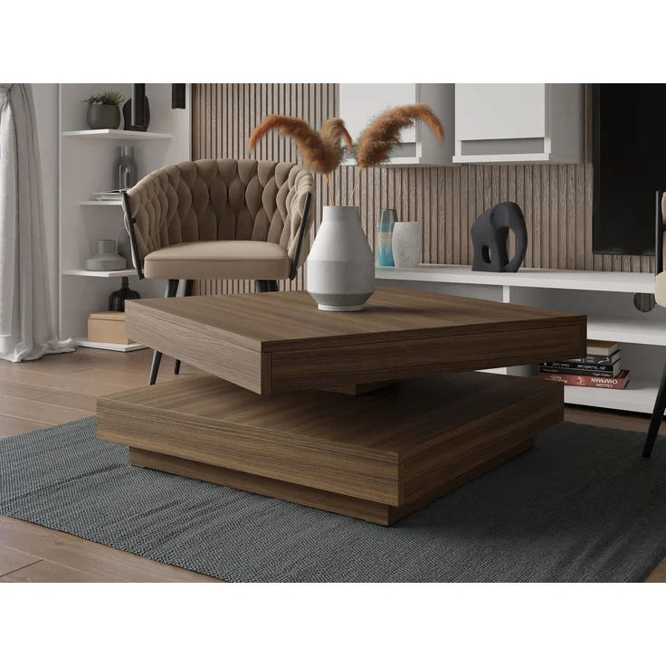 Couchtisch Luriso (Farbe: Nussbaum Dunkel) – Bild 2