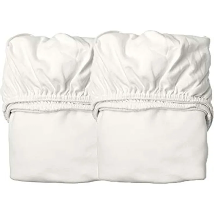 Leander Spannbettlaken für das Classic Juniorbett, 2 Stk., weiß