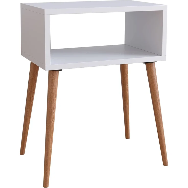 VCM Nachttisch Singol 919034 Weiß H. 57 x B. 45 x T. 30 cm – Bild 3