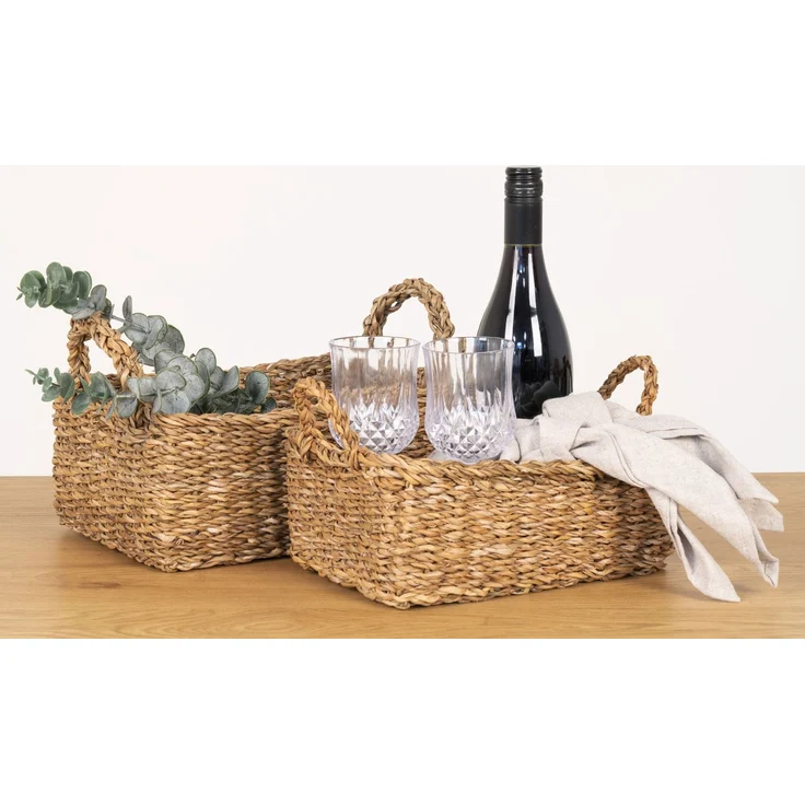 House Nordic Körbe, Seegras, natur, 2er Set – Bild 3
