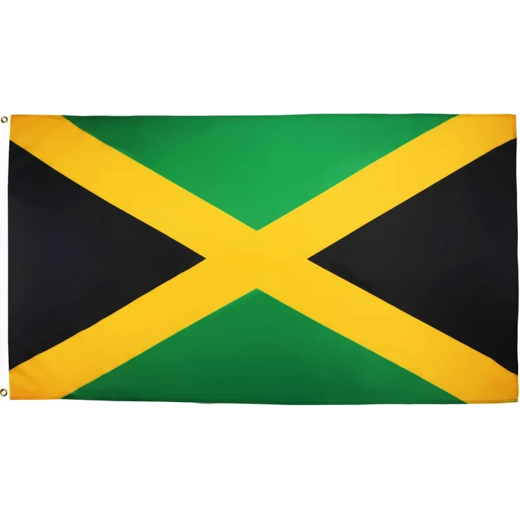 AZ FLAG - Flagge Jamaika - 90x60 cm - Jamaikanische Fahne 60x90 Cm Feiner Polyester - Flaggen