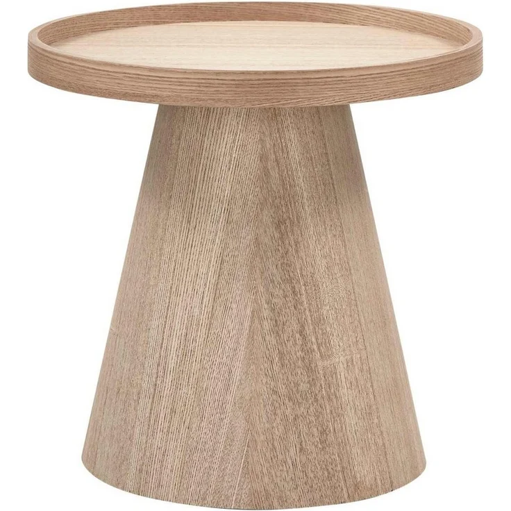 WOOOD Beistelltisch Beistelltisch Maud aus Holz Natur, Ø 39 cm – Bild 4