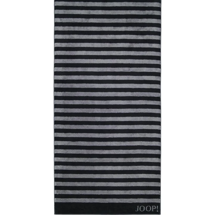 JOOP! Saunatuch Classic Stripes, 100% Baumwolle (1-St), Lines Schwarz – Bild 3