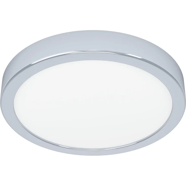 EGLO LED Deckenlampe Fueva 6, Bad Deckenleuchte Ø 21,1 cm, Badlampe aus Stahl in Chrom und Kunststoff in Weiß, Badezimer Lampe, warmweiß-kaltweiß, IP44 – Bild 1