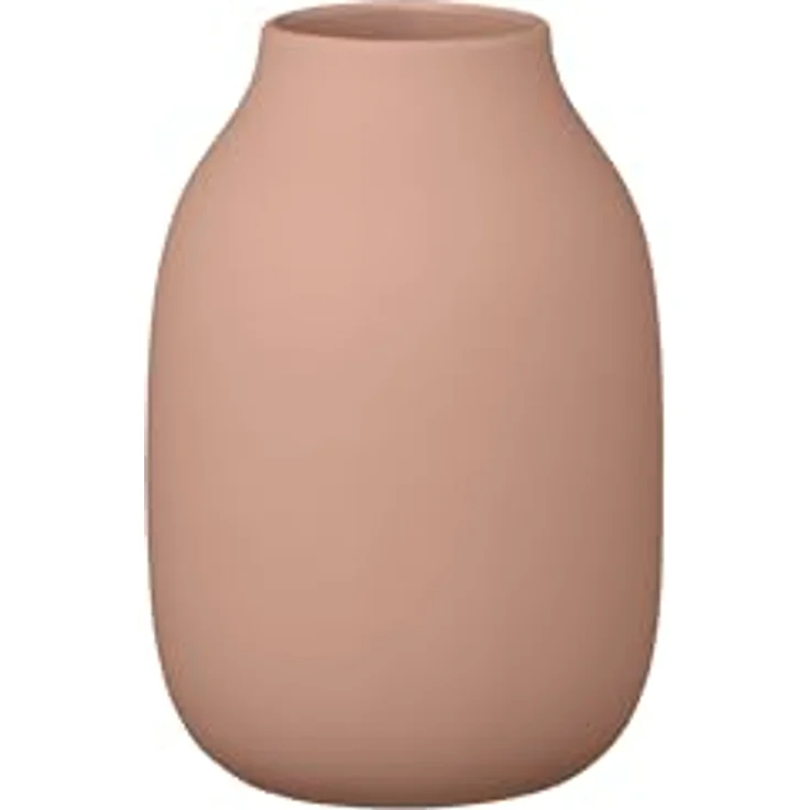 blomus Vase -COLORA- aus Keramik, Farbe Indian Tan, Größe S, H 15 cm x B 10 cm x T 10 cm, hochwertige Handarbeit – Bild 1