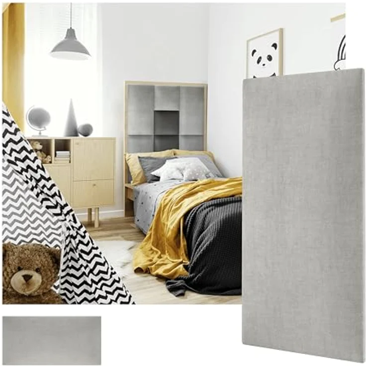 mollis Kopfteil Rechteckig Wandpolster Wandkissen Bettkopf Akustikpaneel, (1 St), FSC-Zertifiziert CU-COC-827249, FSC® C114919 – Bild 3