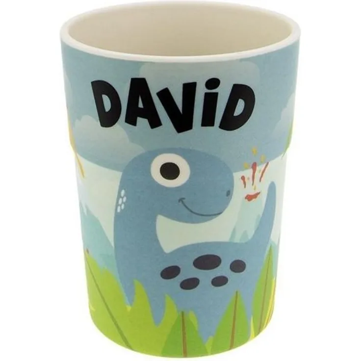 HTI-Living Tasse Kinderbecher Namensbecher David, 1-tlg, Kunststoff, Trinkbecher Saftbecher Milchbecher