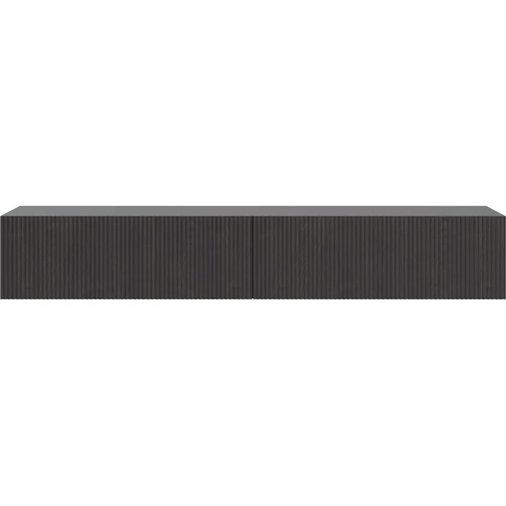 Selsey 'Nolie' TV-Hängeboard 2-türig, Holzoptik Esche Schwarz, ca. 28 x 175 x 31 cm – Bild 6