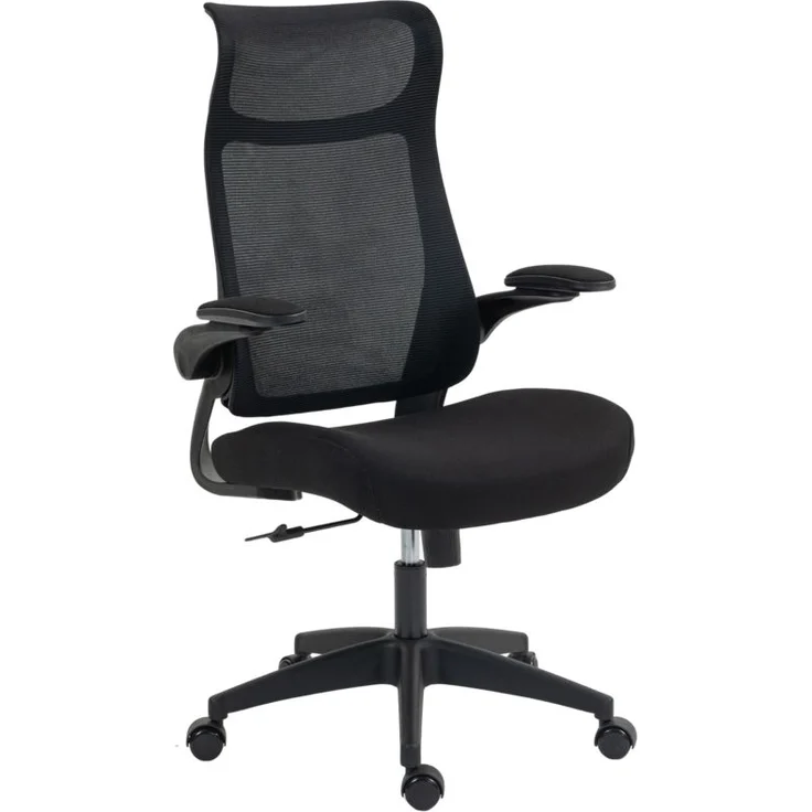Ergonomischer Bürostuhl schwarz, Netzrücken, 3D-Armlehnen, Kopfstütze, 120 kg – Bild 7