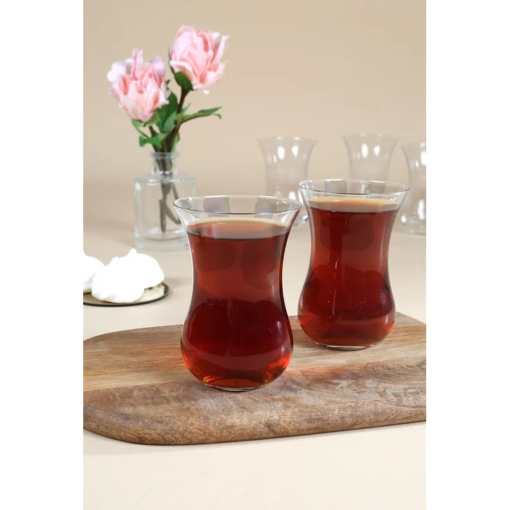Hermia Concept 'Pure - Transparent' Teegläser-Set (6-teilig), Transparent, 6,6 x 6,6 x 7,7 cm, 120 ml – Bild 3