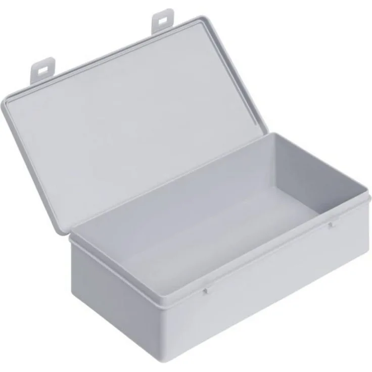 ALUTEC München Aufbewahrungsbox Alutec 66020 Scharnierdose (L x B x H) 225 x 125 x 60 mm Grau 1 St.