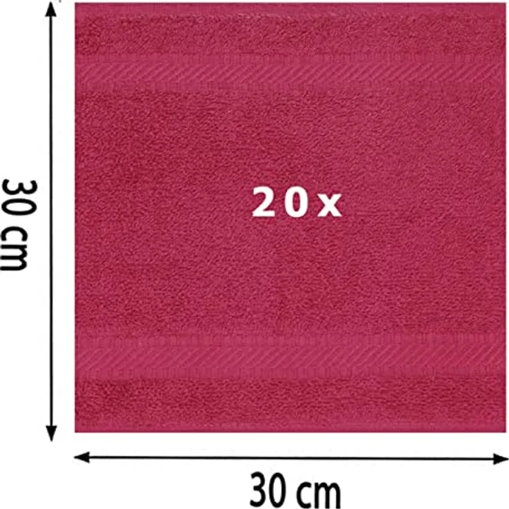 Betz Seiftuch 20 Stück Seiftücher NEAPEL Größe 30x30 cm, (Set) – Bild 5
