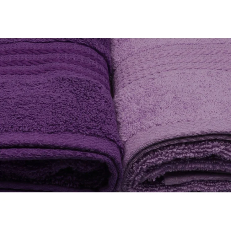 Mijolnir 'Rainbow - Lilac' Waschhandtuchset (4-teilig), Helllila / Lila, 30 x 50 cm – Bild 4