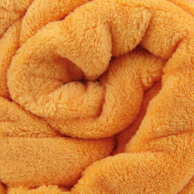 Kuscheldecke supersofte Tagesdecke vielseitig verwendbare Microfaser-Decke, flauschig und anschmiegsam in vielen verschiedenen modischen Farben erhältlich (orange - apricot / 70x100 cm) – Bild 2