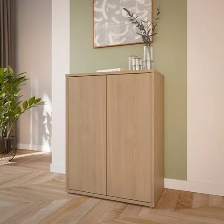 FORTE Kommode Alice Springs. Kommode, 2 Türen, B/H/T 74,5/99,1/41,5 cm, Türen grifflos, Push to open – Bild 3