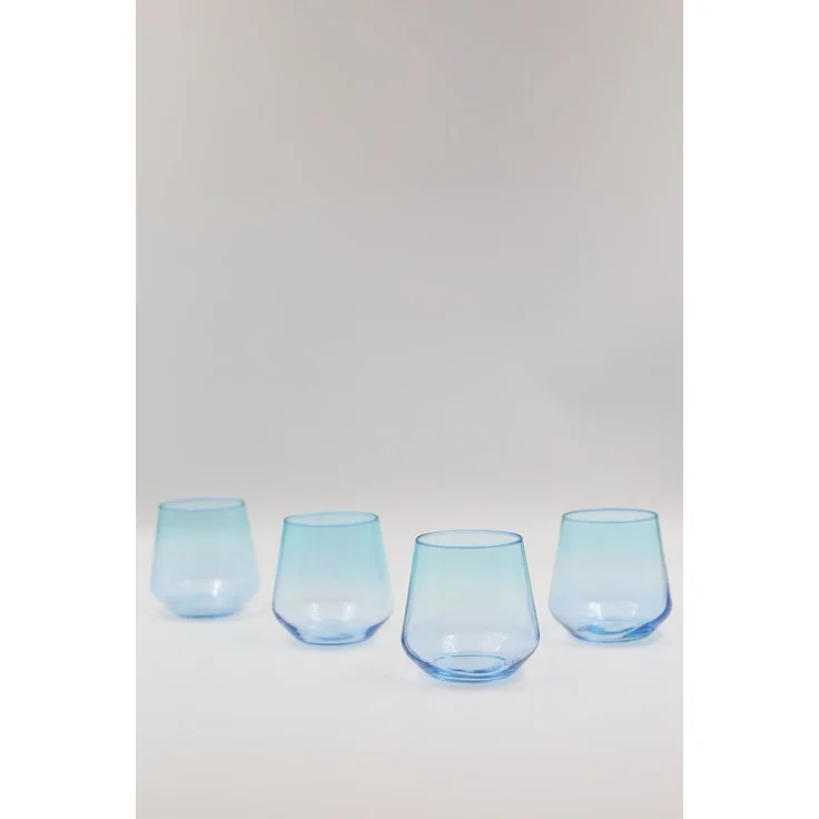 Hermia Concept 'Marsilya 345' Gläser-Set (4-teilig), Blau / Türkis, 6,8 x 6,8 x 8,8 cm, 345 ml – Bild 4