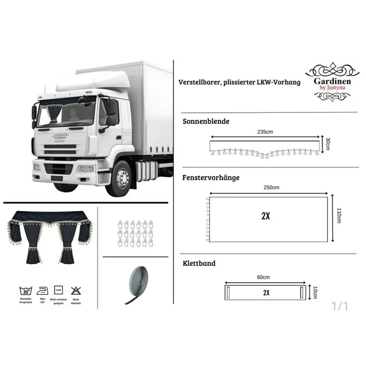 Gardinen by Justyna Verdunkelungsvorhang Lkw Gardine Rot (5 St), Kräuselband, verdunkelnd, Polyester, Vorhänge,Verdunkelt,Blickdicht,Sichtschutz,Truckvorhang – Bild 2