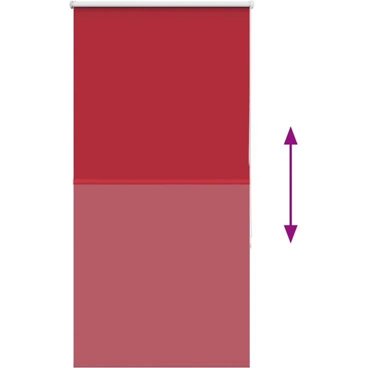 vidaXL Verdunkelungsrollo Rot 70x130 cm Stoffbreite 65,7 cm Polyester 4011746 – Bild 4