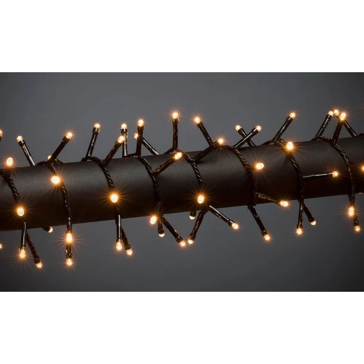 KONSTSMIDE LED-Lichterkette Büschellichterkette Cluster, Weihnachtsdeko, mit 200 bernsteinfarbenen Dioden – Bild 2