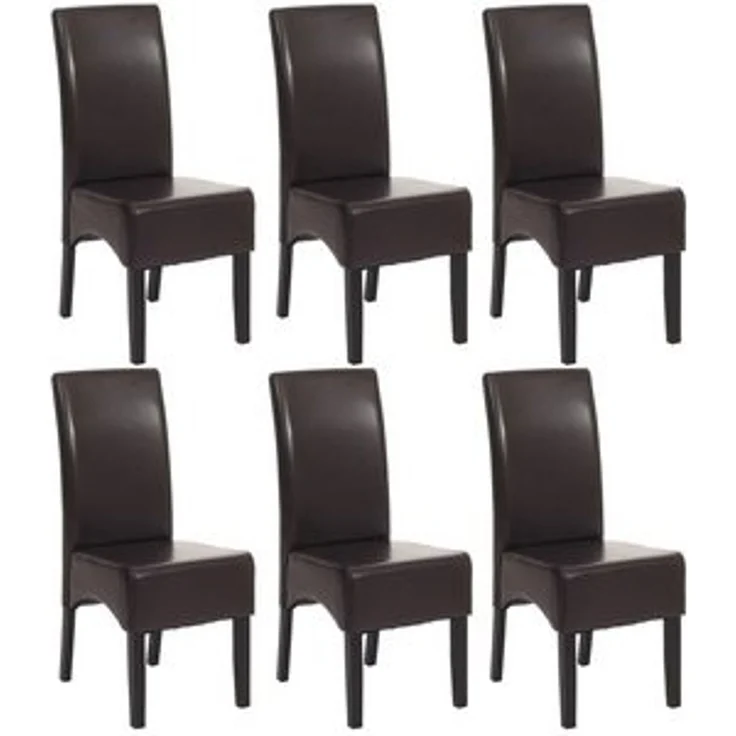 MCW Esszimmerstuhl Littau-6 (Set, 6 St), 6er-Set, Hohe Rückenlehne, Rutschfest durch Kunststoff-Bodenschoner – Bild 6