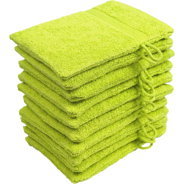 Hometex Premium Textiles Waschhandschuh in Premium Qualität 500 g/m², Feinster Frottier-Stoff 100% Baumwolle, (10er Set), weich, saugfähig, extra schwer & flauschig - TEST BILD TOP MARKE 2025 – Bild 3