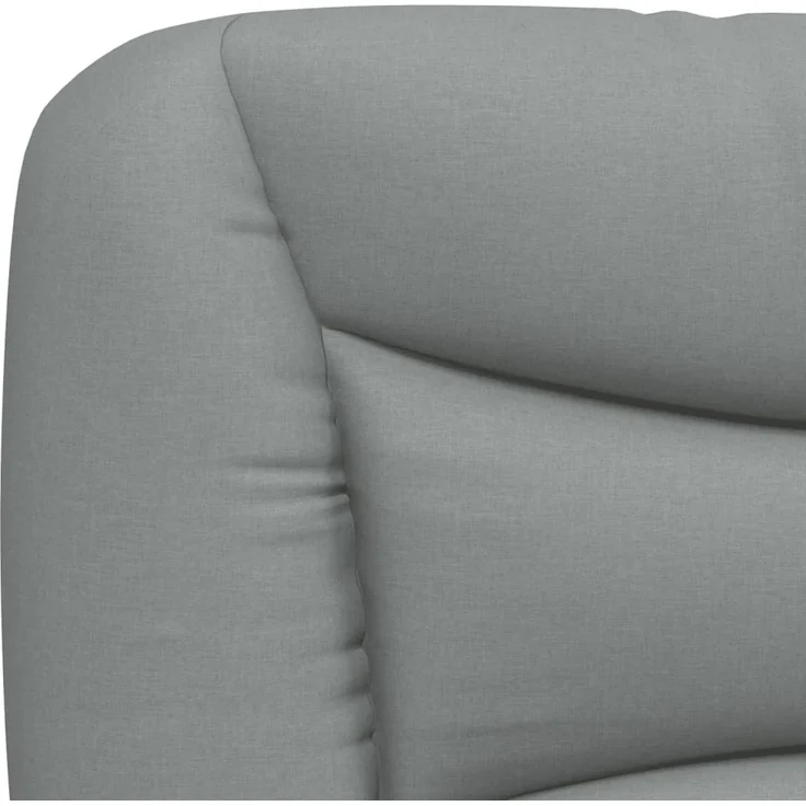 vidaXL Kopfteil-Kissen Hellgrau 120 cm Stoff 374561 – Bild 8