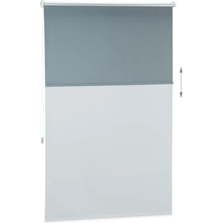 Relaxdays 4 x Verdunkelungsrollo grau 100x160 cm – Bild 5