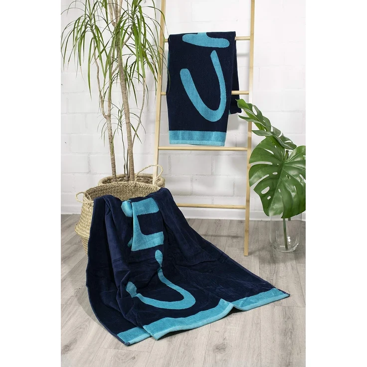 jilda-tex Strandtuch, 100 % Bio-Baumwolle (1-St), weiche Frottee-Veloursqualität – Bild 2