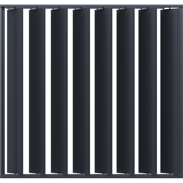 Weide Pergola Sichtschutzwand 2,65m mit kippbaren Lamellen anthrazit – Bild 6