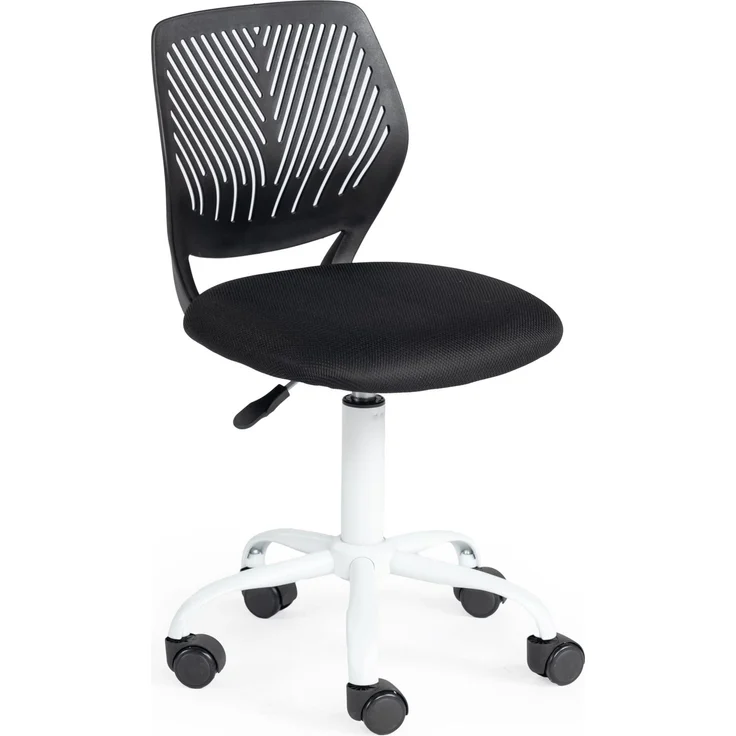 FurnitureR Bunter Schreibtischstuhl, moderner höhenverstellbarer Computerstuhl ohne Armlehnen, ergonomischer Drehstuhl für Kinderzimmer und Home Office – Bild 1