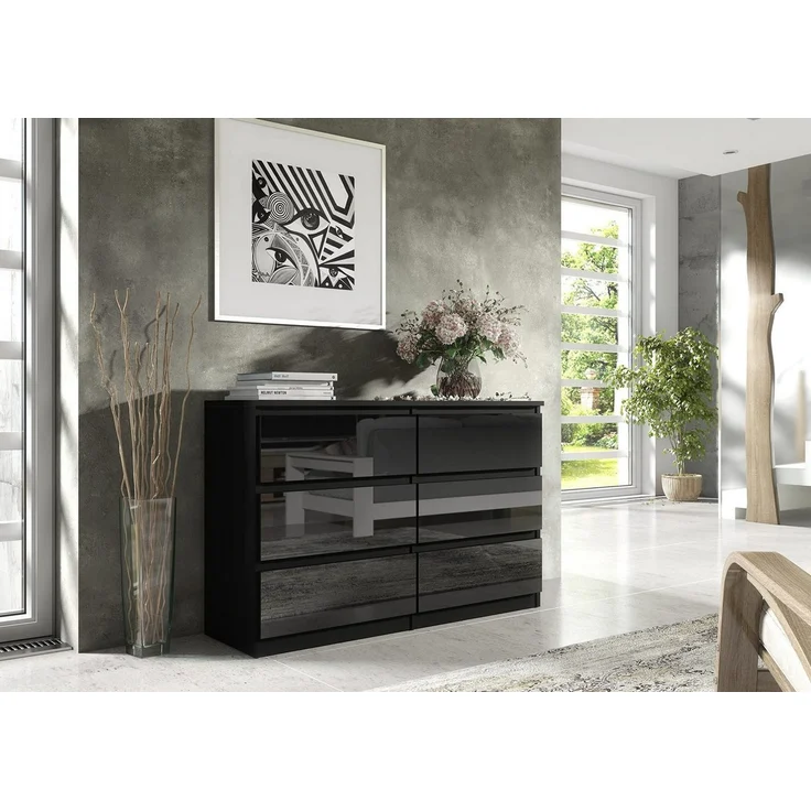 meble masztalerz Kommode Mit 6 Schubladen - 120 cm breit – modern, praktisch & geräumig – Bild 2