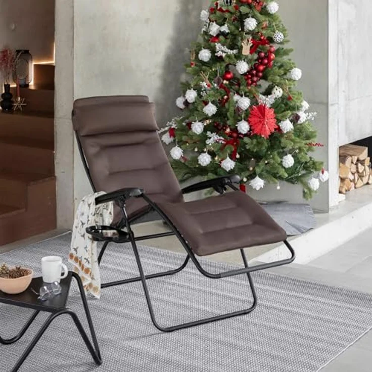 Lafuma RSX CLIP Air Comfort® Relaxliege, Taupe, ergonomisch verstellbar, UV-beständig, Outdoor-Textilgewebe – Bild 8