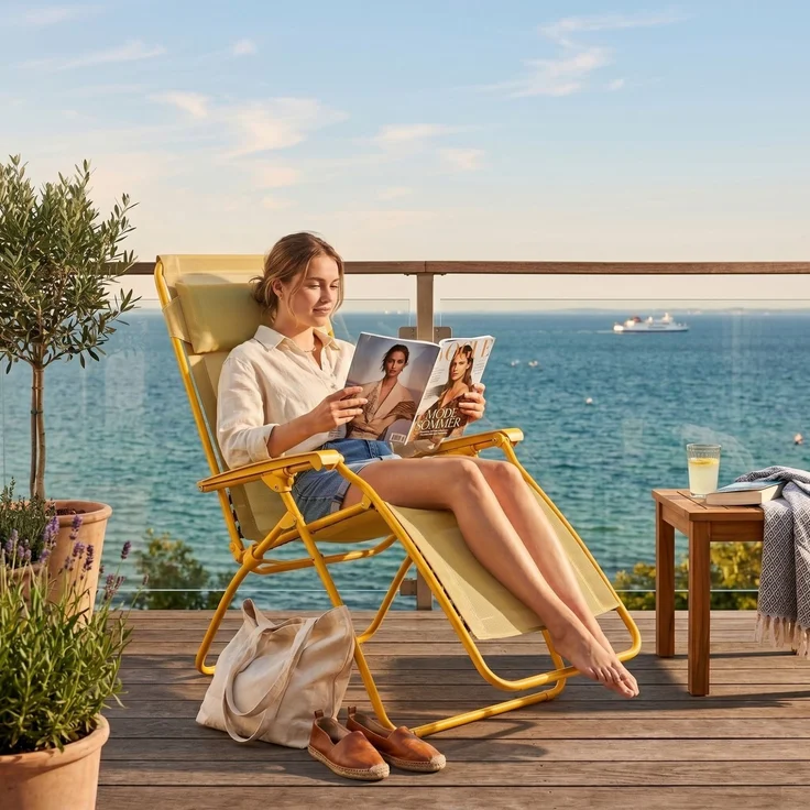 Lafuma Zero-Gravity-Relaxliege RClip Batyline® Iso Gelb Miel-Miel LFM5169.9987 – Bild 2